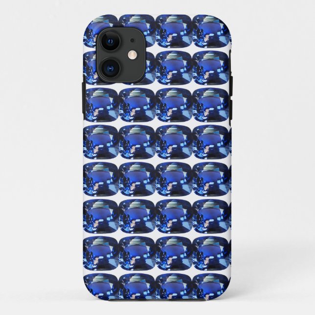 Sapphire Blue Case-Mate iPhone Case (Back)