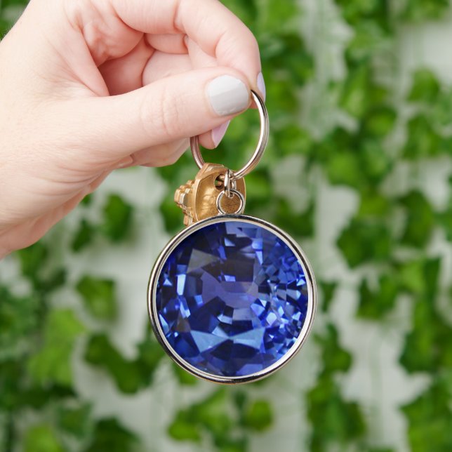 Sapphire Blue Key Ring (Hand)