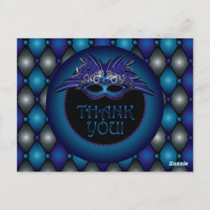 Sapphire Blue, Masquerade Thank You Cards