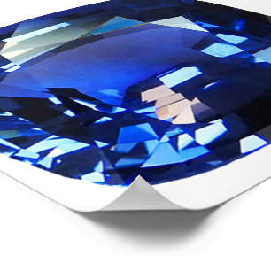 Sapphire Blue Poster