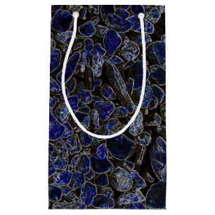 Sapphire Blue Stones with Radiant Glow Small Gift Bag