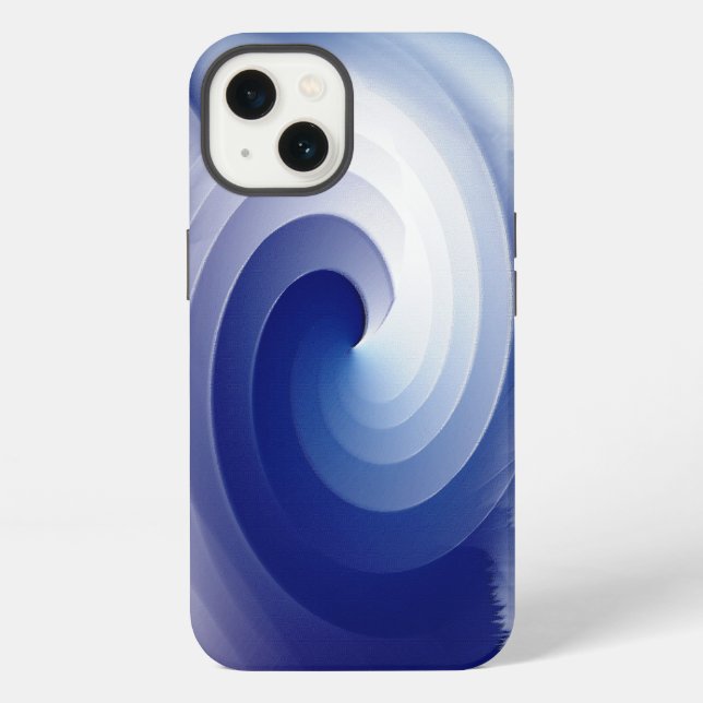 Sapphire blue storm iPhone case (Back)