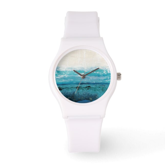 Sapphire Blue Watercolor Watch (Front)