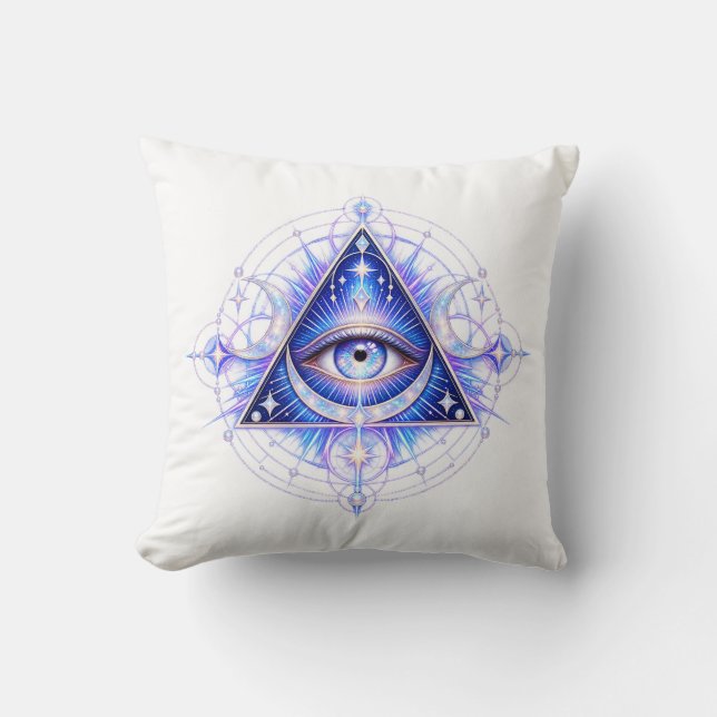 Sapphire Celestial Eye Cushion (Front)