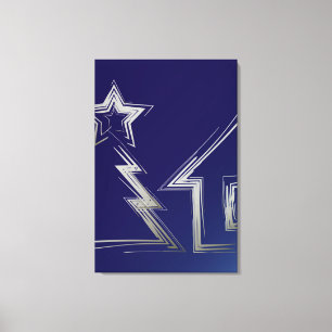 Sapphire Christmas night Canvas Print