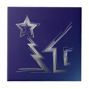 Sapphire Christmas night Tile