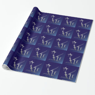 Sapphire Christmas night Wrapping Paper