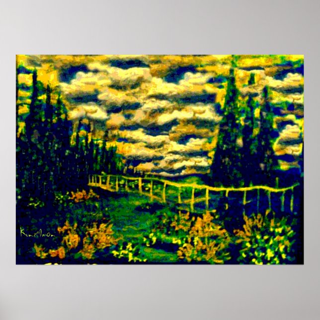 SAPPHIRE DAY GICLEE PRINT (Front)