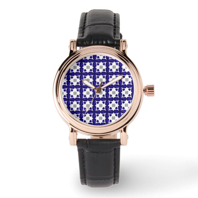 Sapphire Diamond Art, Blue Watch (Front)