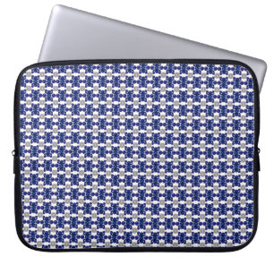 Sapphire Diamond Gemstone Art Blue Laptop Sleeve