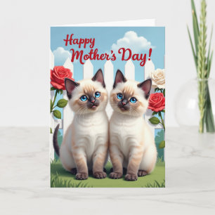 Sapphire Eyes Mothers Day Felines Card