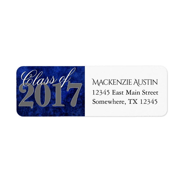 Sapphire Grad | Blue Royal Cobalt Azure Year (Front)