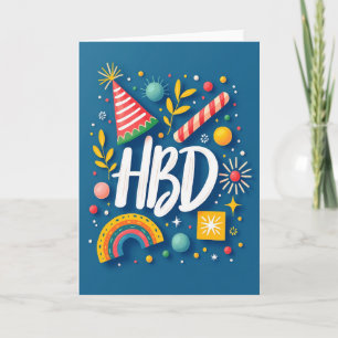 Sapphire Hbd Celebration Card
