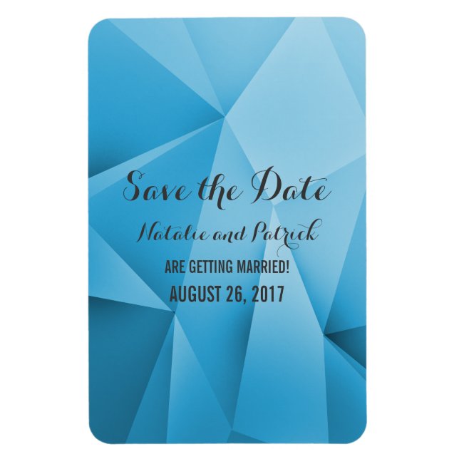 Sapphire Jewel Tones Save the Date Flexi Magnet (Vertical)