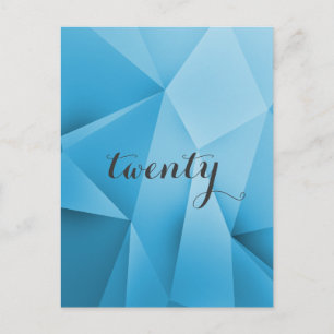 Sapphire Jewel Tones Table Number Postcard