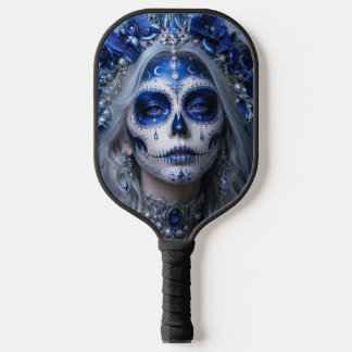 Sapphire Moon Calavera – Blue Celestial Pickleball Paddle