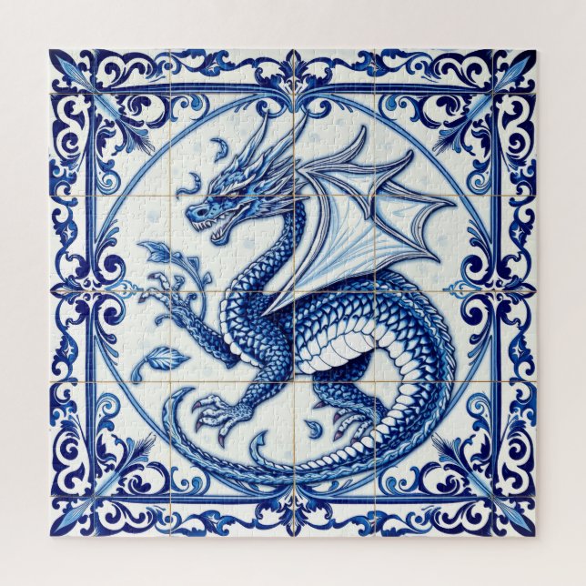 sapphire moon dragon puzzle (Vertical)