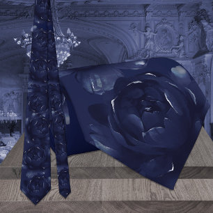 Sapphire Peony Wedding Tie