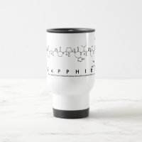Sapphire peptide name mug
