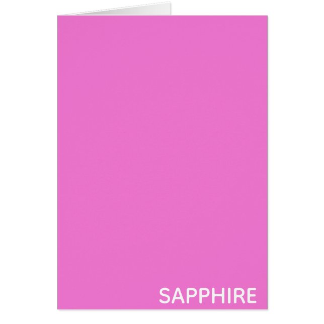 Sapphire pink colour name (Front)