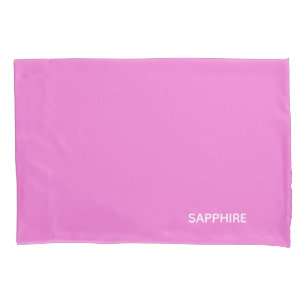 Sapphire pink colour name pillowcase