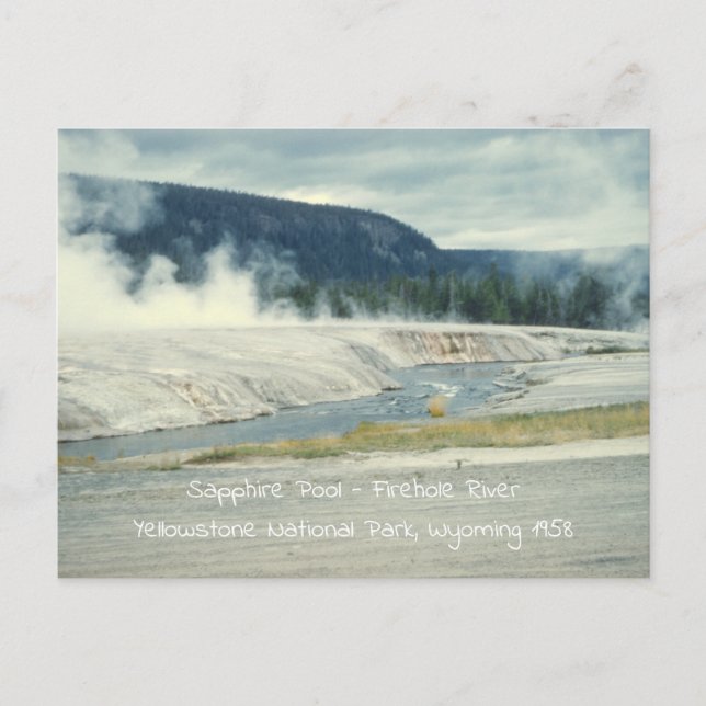 Sapphire Pool Firehole River Yellowstone Postcard (Front)