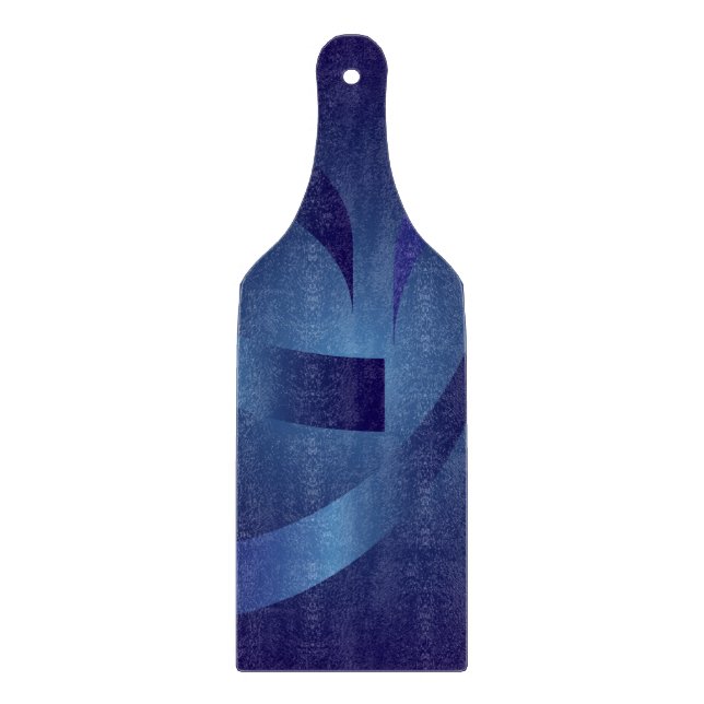 sapphire ribbons cutting board (Front)