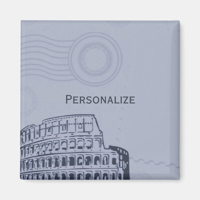 Sapphire Roman Magnet (Front)