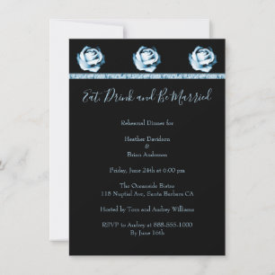 Sapphire Rose Rehearsal Dinner Invite