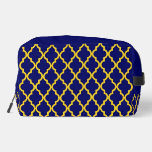 Sapphire Sun: Blue & Yellow Boho Moroccan Elegance Dopp Kit