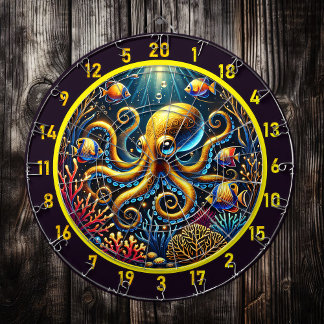 Sapphire Tentacle Octopus Dartboard