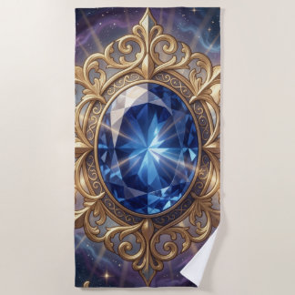 Sapphire – The Stone of Truth and Wisdom´6 Beach Towel