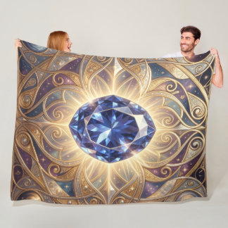 Sapphire – The Stone of Truth and Wisdom Fleece Blanket