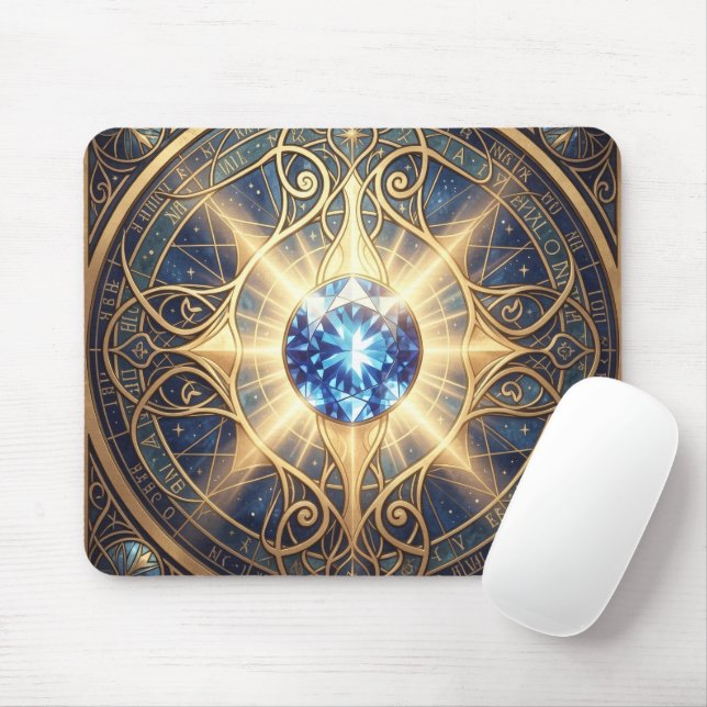 Sapphire - The Stone of Truth and Wisdom Mouse Pad (With Mouse)