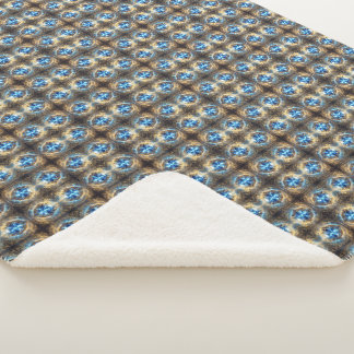Sapphire – The Stone of Truth and Wisdom Sherpa Blanket