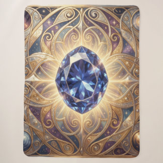 Sapphire – The Stone of Truth and Wisdom Sherpa Blanket