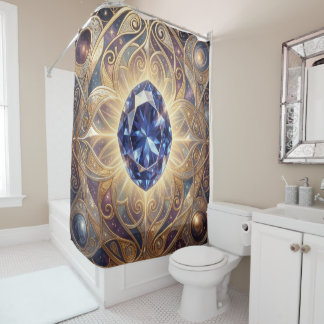 Sapphire – The Stone of Truth and Wisdom Shower Curtain