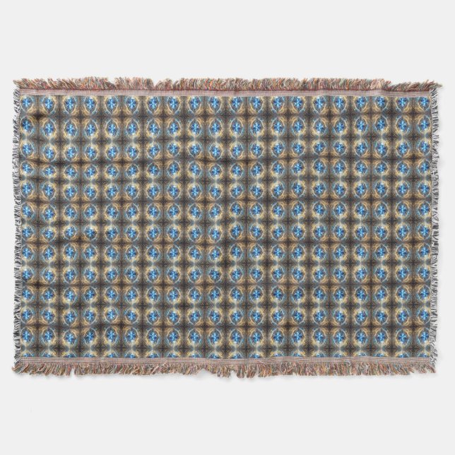 Sapphire – The Stone of Truth and Wisdom Throw Blanket (Front)