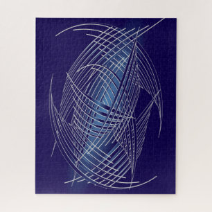 Sapphire threads sphere jigsaw puzzle