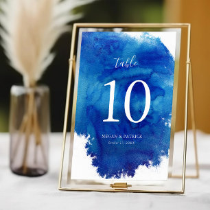 Sapphire Tide Wedding Table Numbers