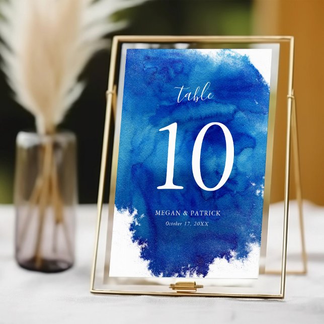 Sapphire Tide Wedding Table Numbers (Creator Uploaded)