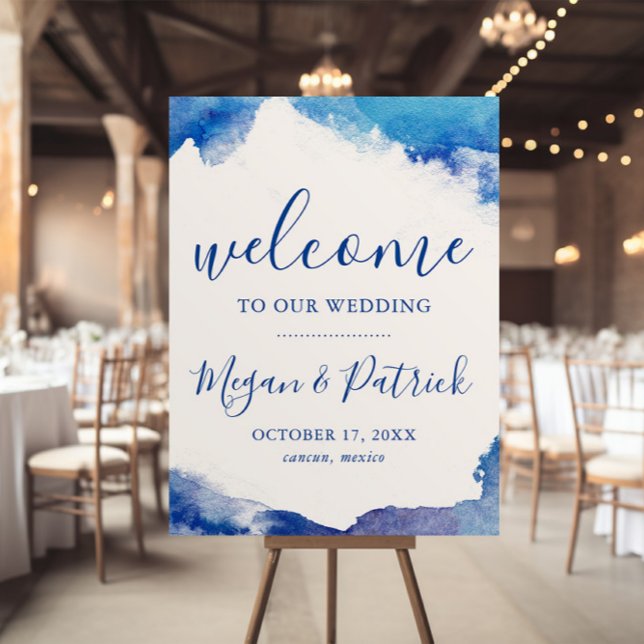 Sapphire Tide Wedding Welcome Sign (Creator Uploaded)