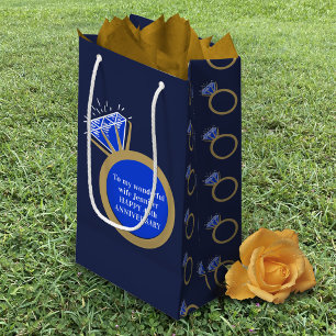 Sapphire wedding Anniversary 45 years gift bag