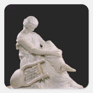 Sappho, 1852 square sticker