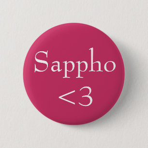 Sappho <3 6 cm round badge