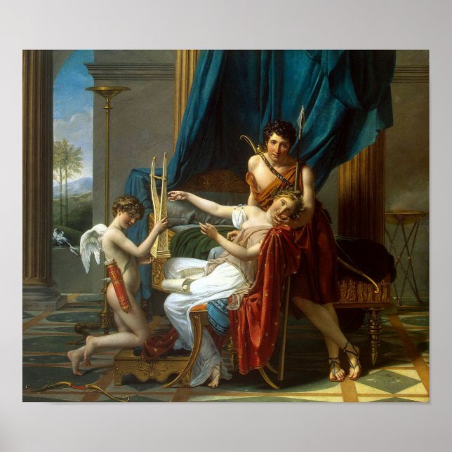 Sappho and Phaon by David Poster (Front)