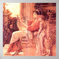 Sappho by gustav klimt,Representation of the Greek