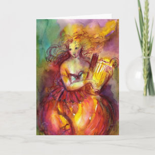 SAPPHO ,DANCE, MUSIC AND POETRY CARD