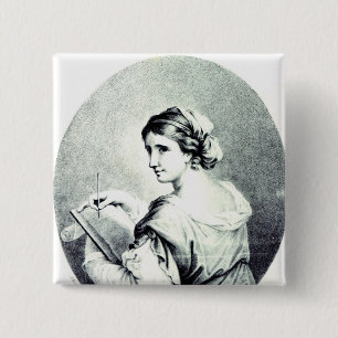 Sappho, engraved by Pye, 1774 15 Cm Square Badge