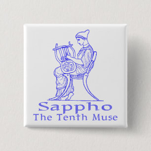 Sappho: The Tenth Muse 15 Cm Square Badge